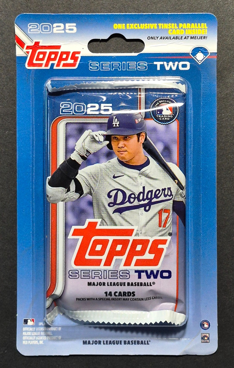 2025 Topps Series 2 Meijer Blister Pack SHOWS Shohei Ohtani #400 TINSEL PARALLEL