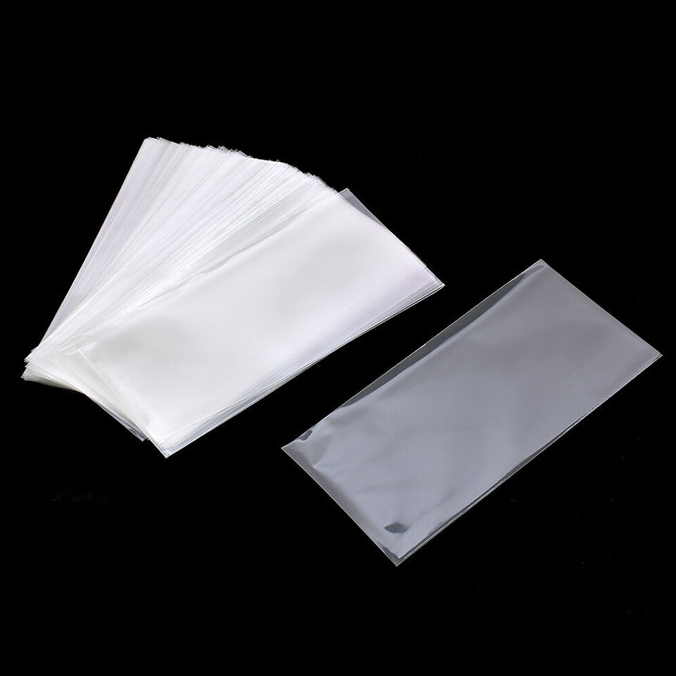 200Pcs Currency Sleeves Paper Money Bill Holder Banknote Storage Protector Case