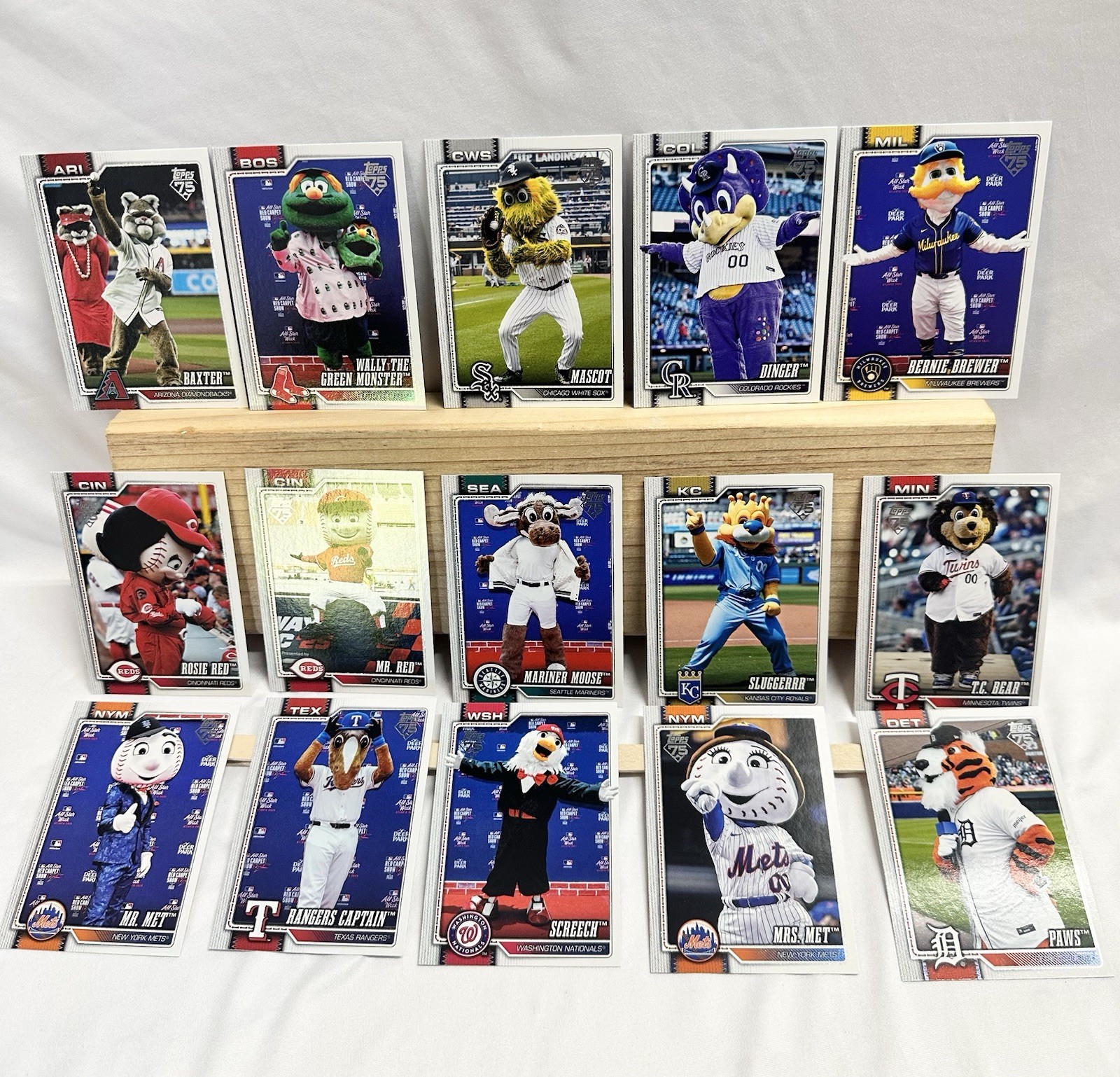 2026 Topps Series 1 Baseball Celebration Mascots Complete Set M-1 to M-30