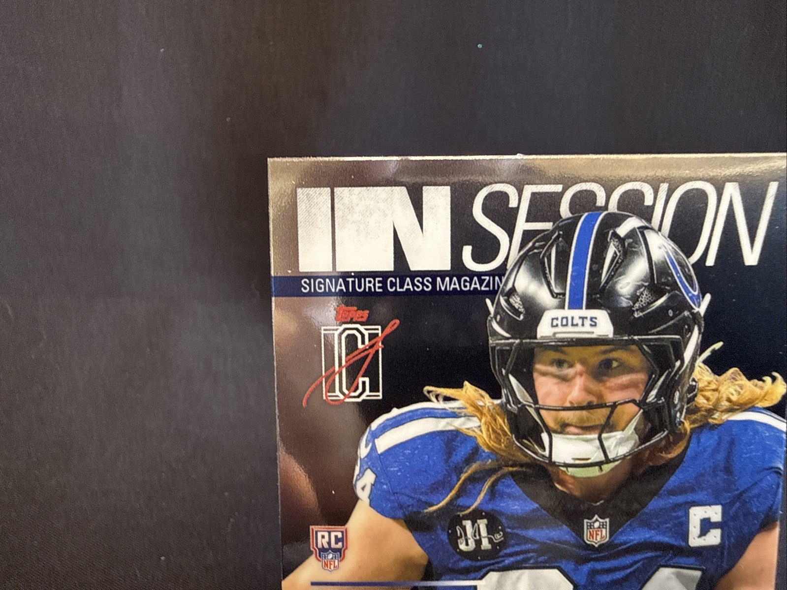Tyler Warren 2025 Topps In Session IS-9 RC Indianapolis Colts