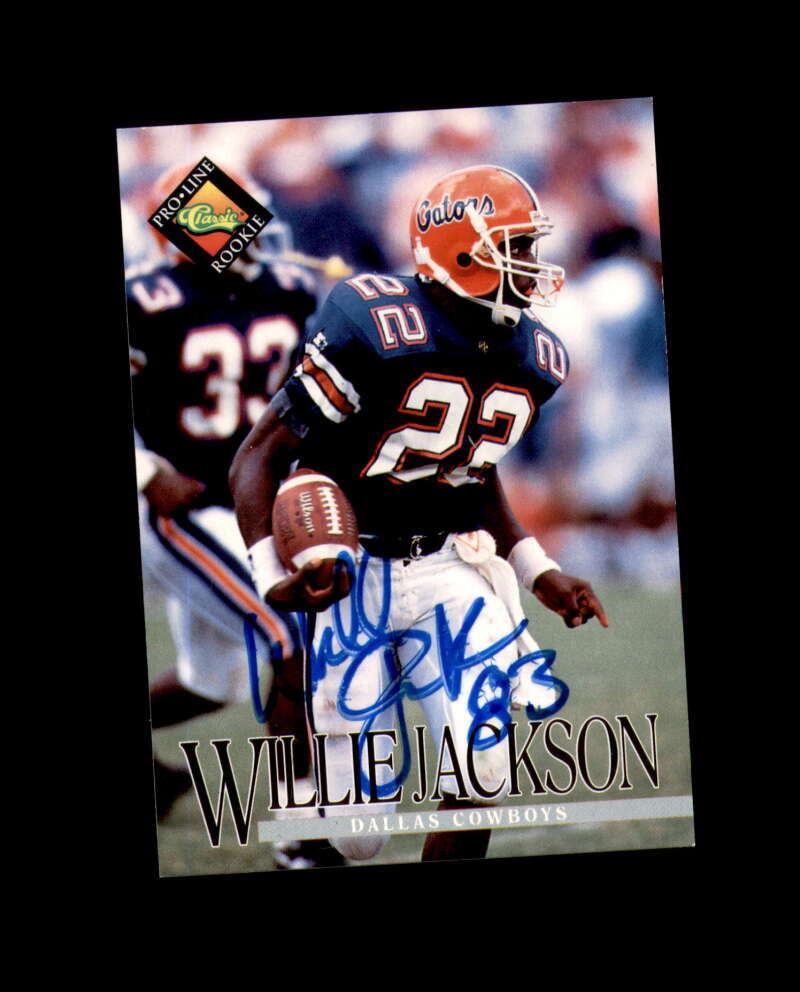 Willie Jackson Hand Signed 1994 Classic Dallas Cowboys Autograph