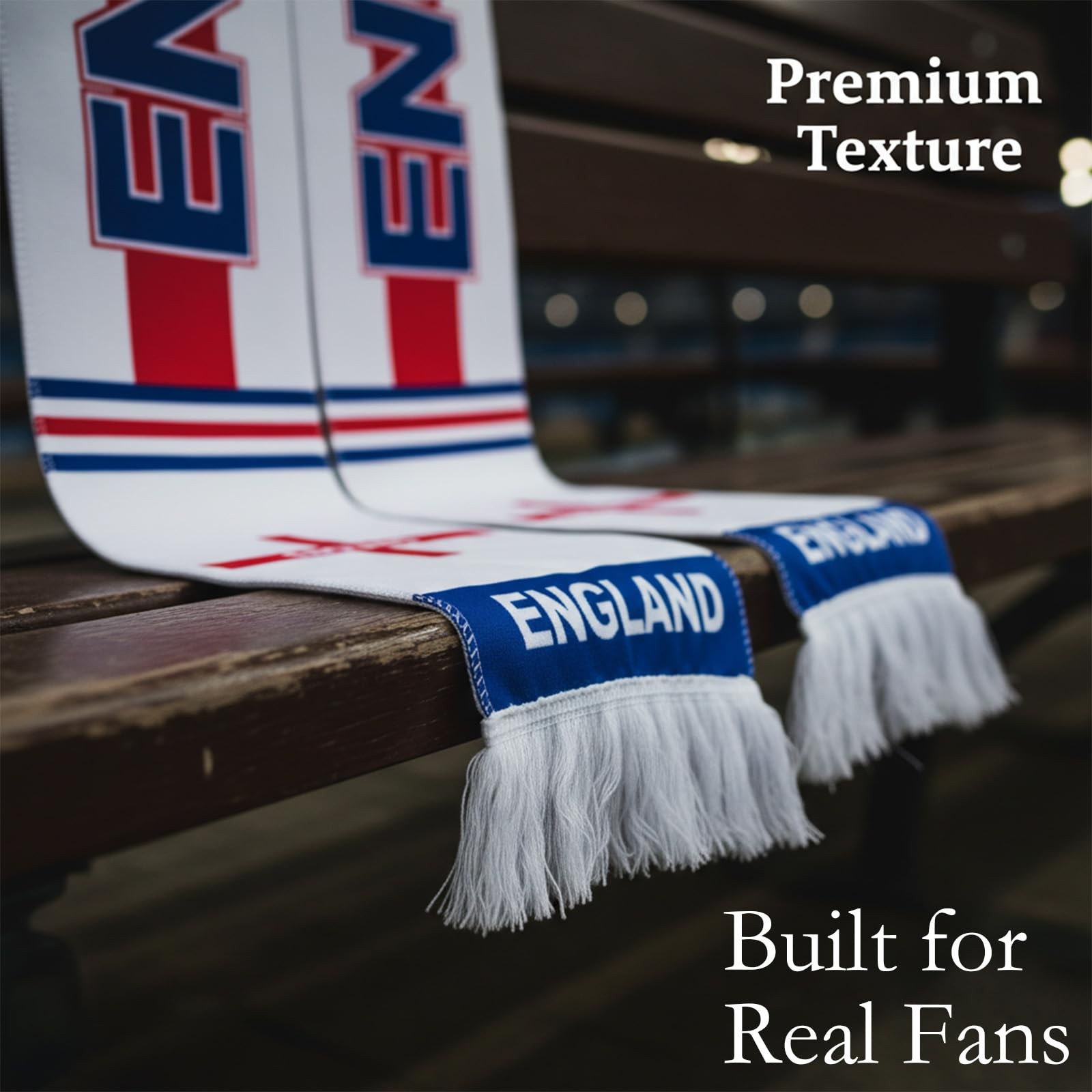 Kytunera World Cup England Scarf of 2026 Double Sided 53×7 inch,