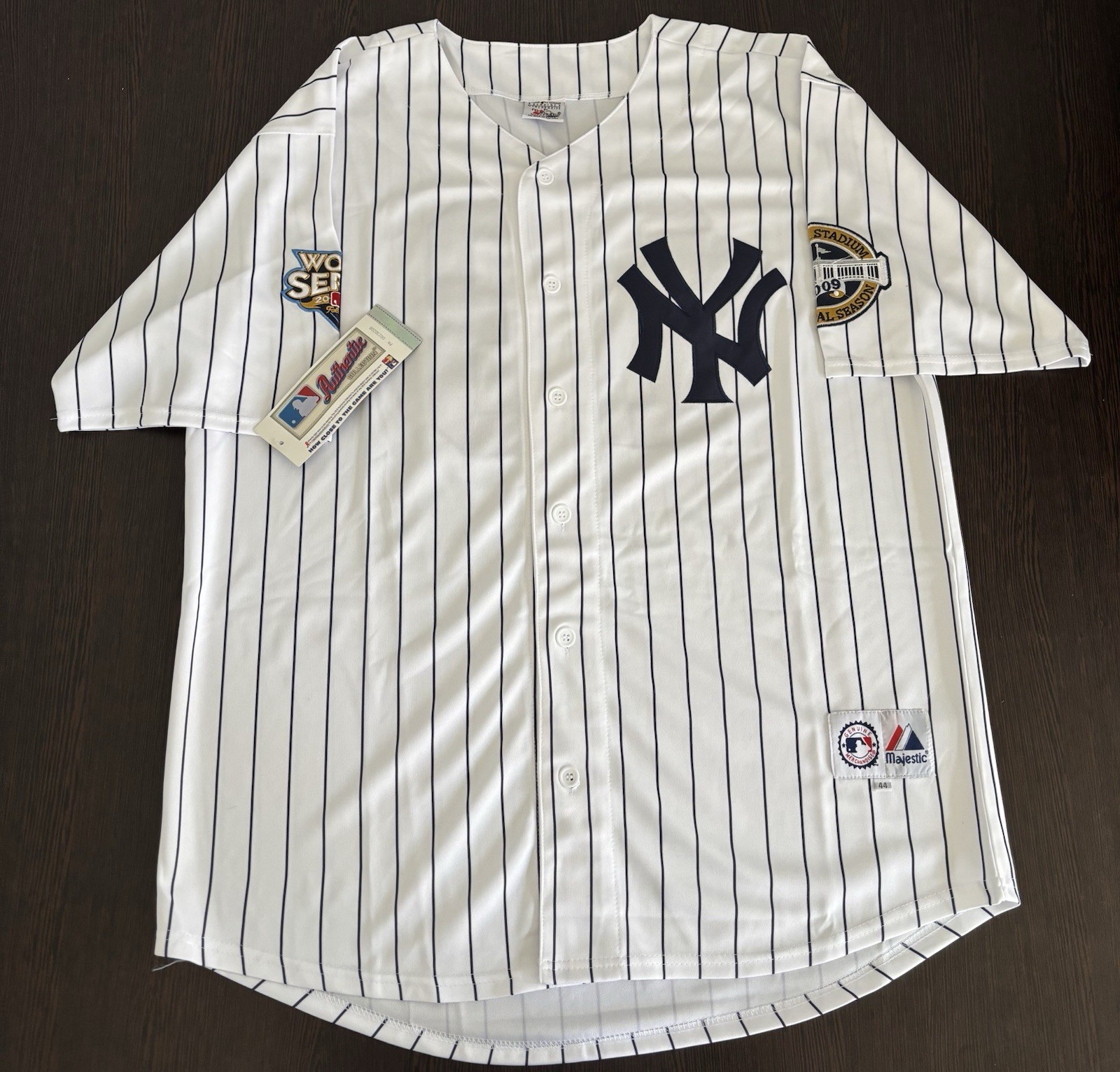 Derek Jeter 2009 New York Yankees World Series Men’s Jersey! Same day shipping!