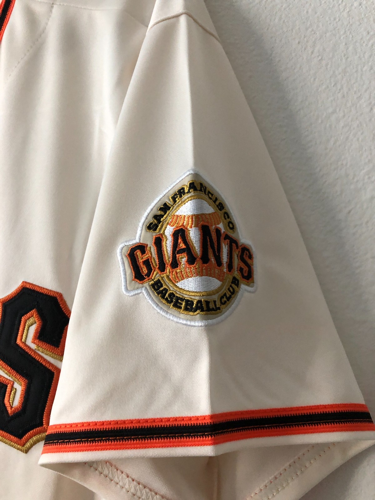 Vintage Tim Lincecum 2010 San Francisco Giants World Series cream throwback