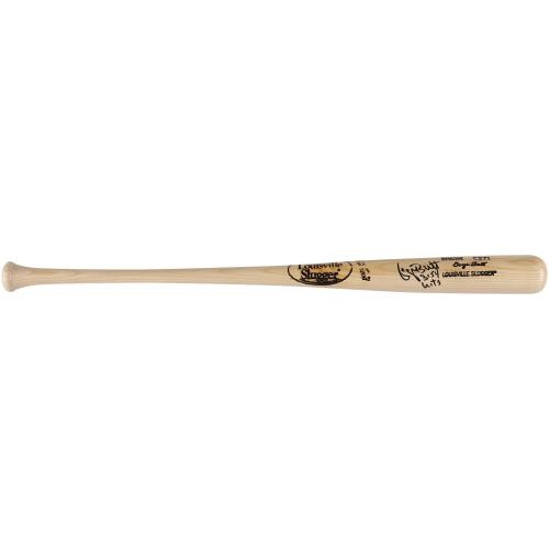 George Brett Royals Signed Louisville Slugger Game Model Bat w/3154 Hits Insc