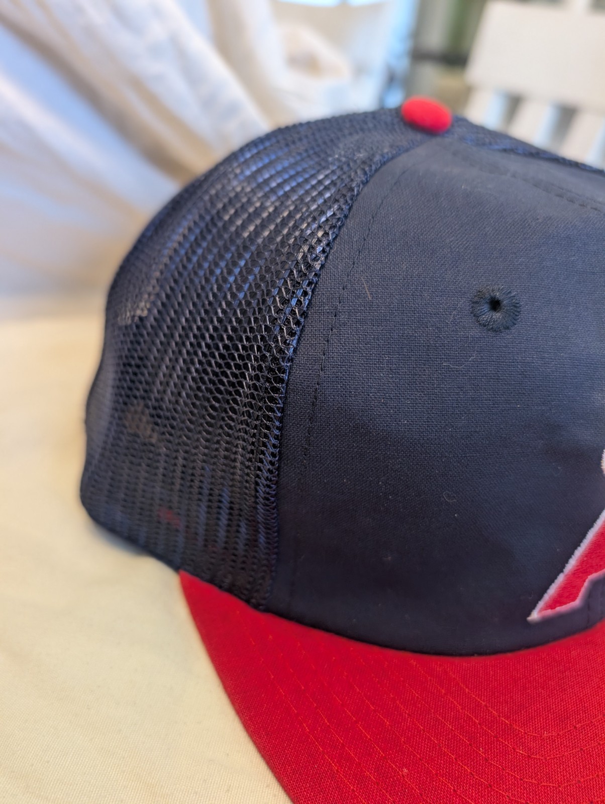 Vintage Anaheim Angels GROSS Hat Cap Men Snapback Blue Red T24