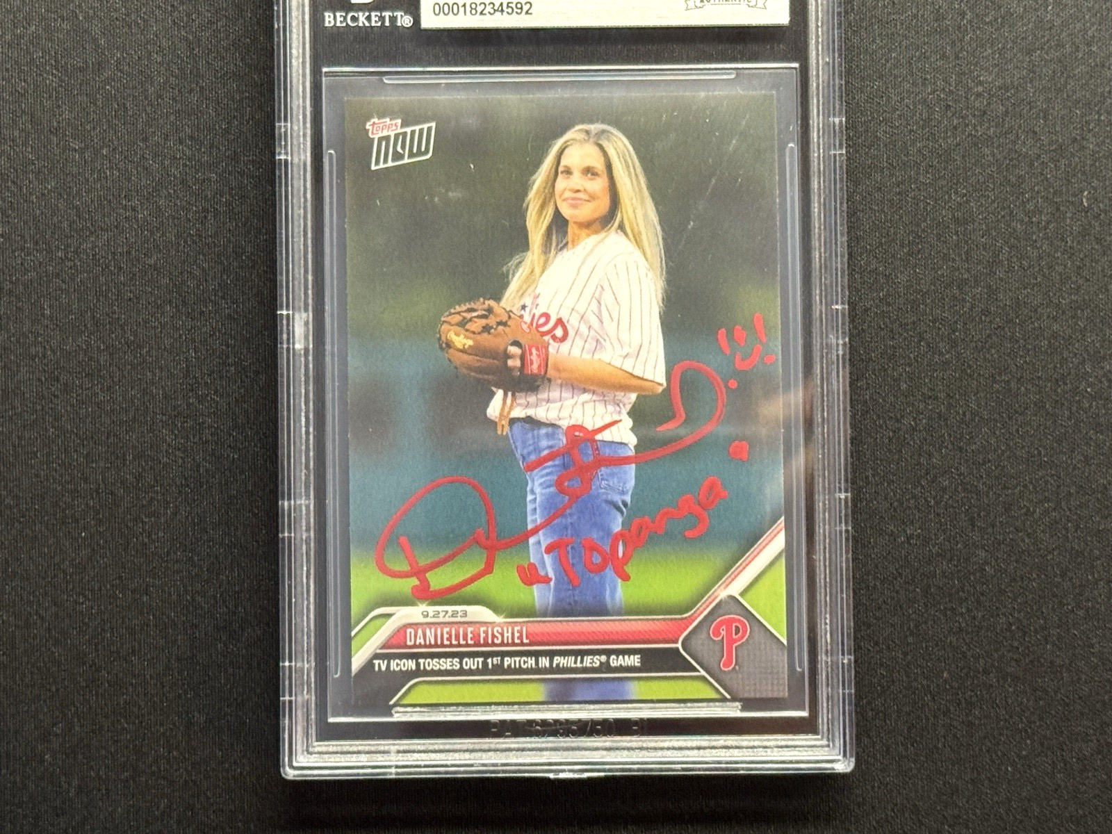 Danielle Fishel Signed Auto BECKETT BAS 2023 Topps Now #931 Boy Meets World
