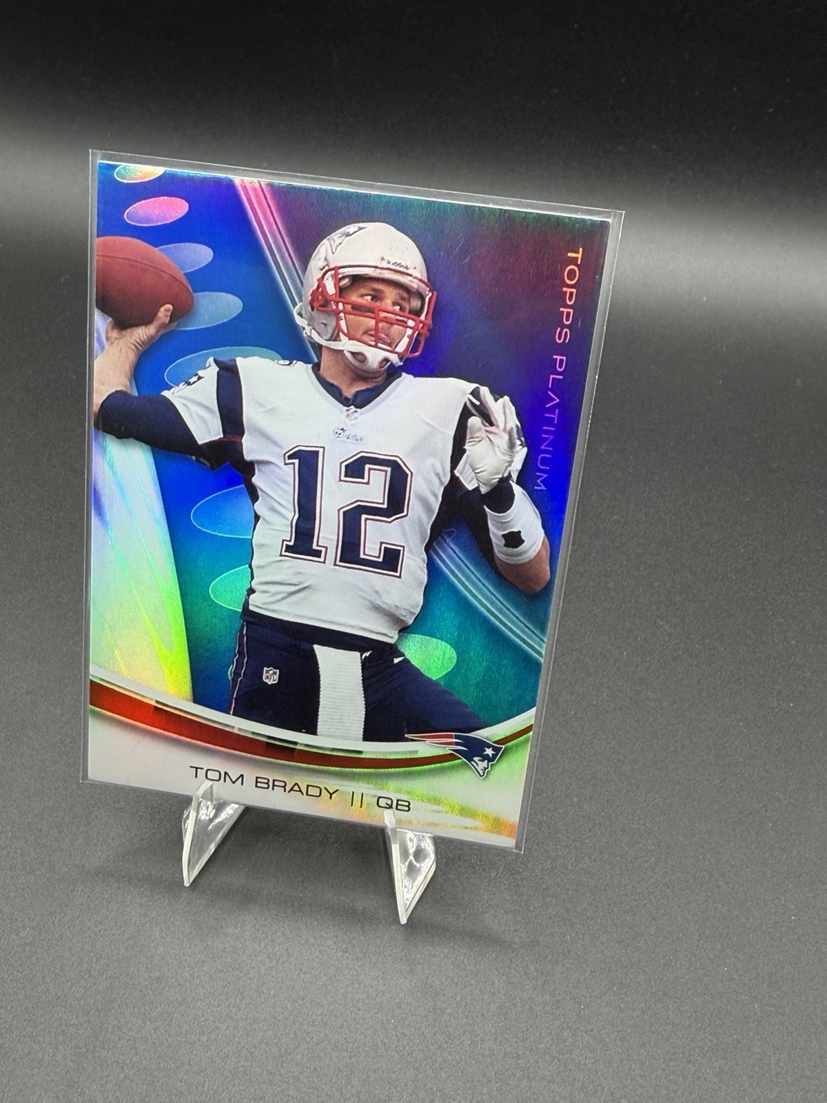 2013 Topps Platinum #74 Tom Brady Blue Sapphire Refractor Patriots HOF MVP