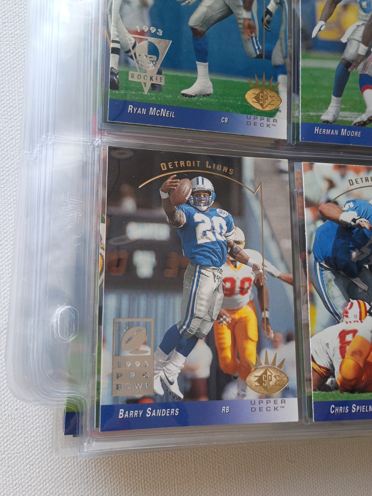1993 UPPER DECK SP COMPLETE FOOTBALL CARD SET 1-270 NM IN NEW SLEEVES