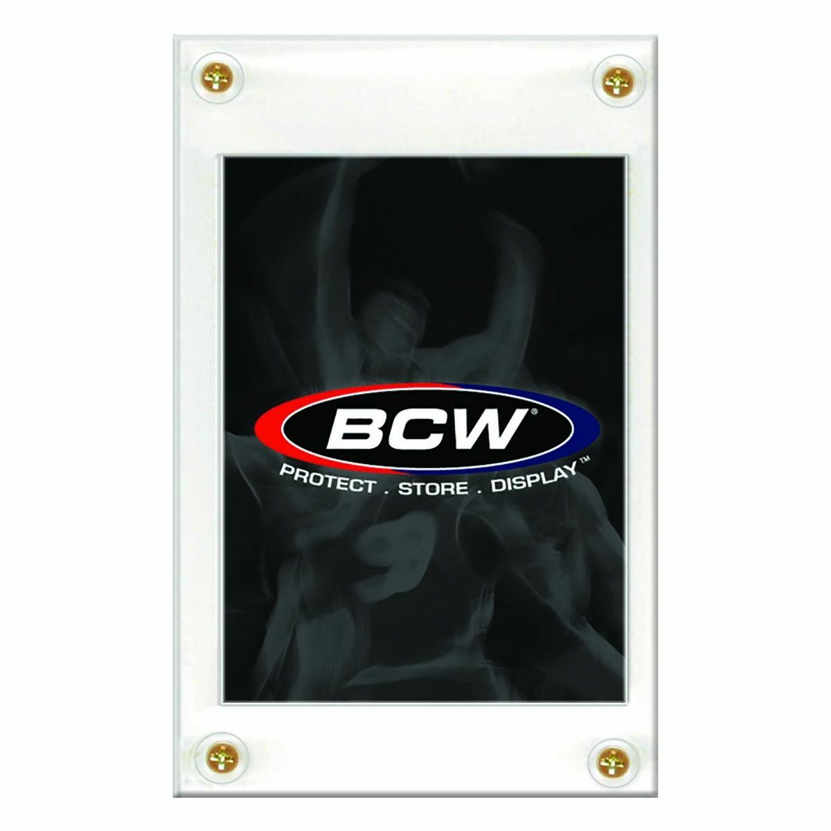 (10 Count Lot) BCW 4-Screw Screw-Down Recessed Trading Card Holder Regular 20pt