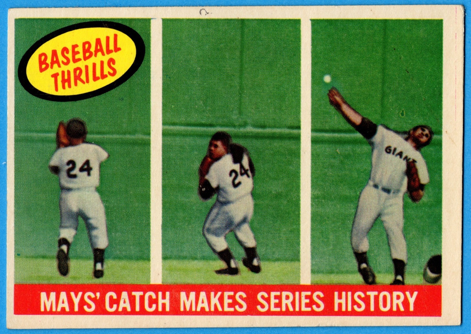 1959 Topps May’s Catch Makes Series History #464 VG-EX