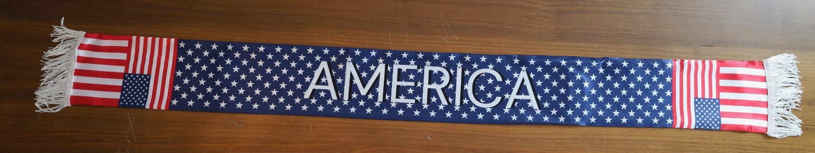USA National Scarf – Patriotic- National Double Sided Scarf World Cup New