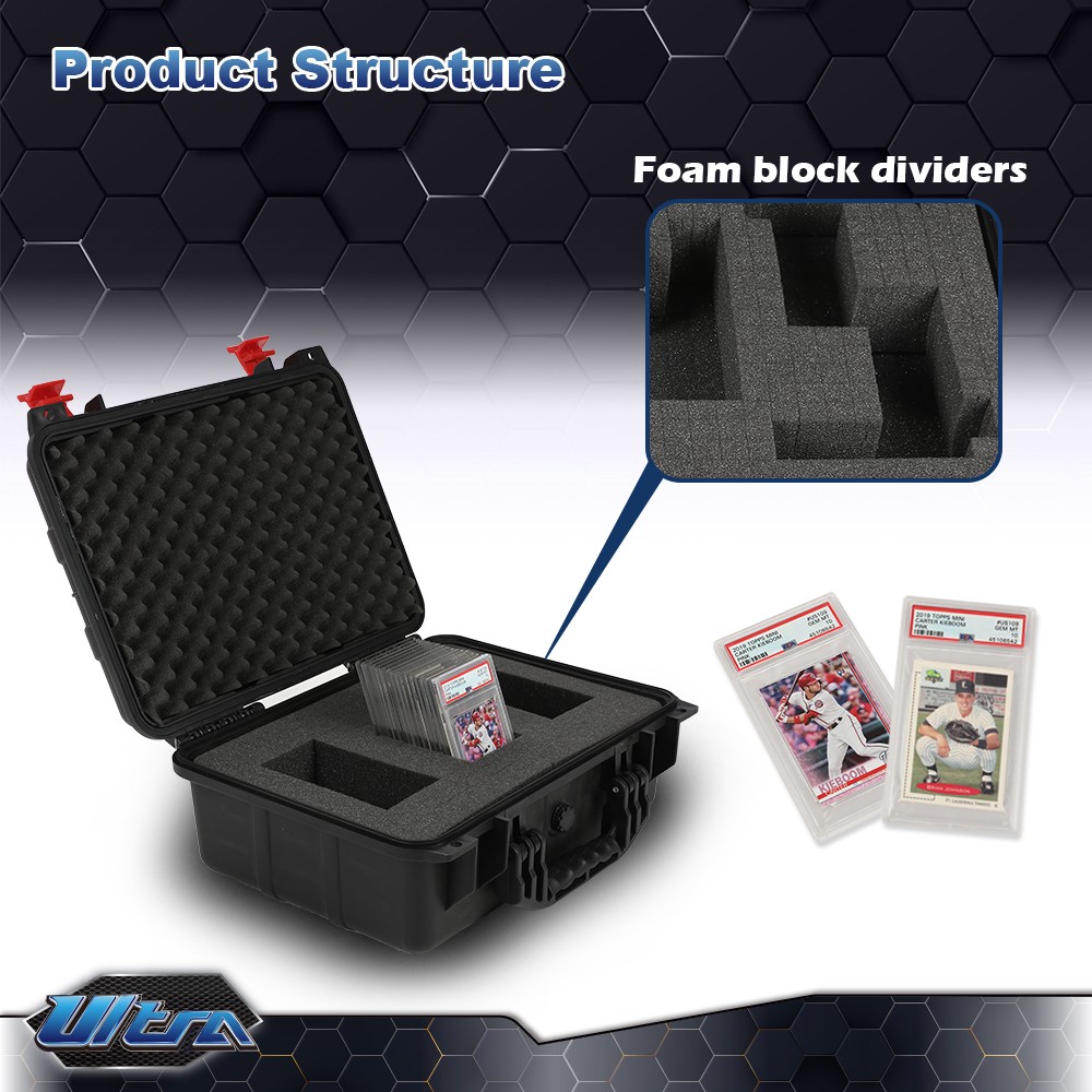 50CT/150CT Weatherproof Graded Card Storage Box Case Slab Holder & Protector New