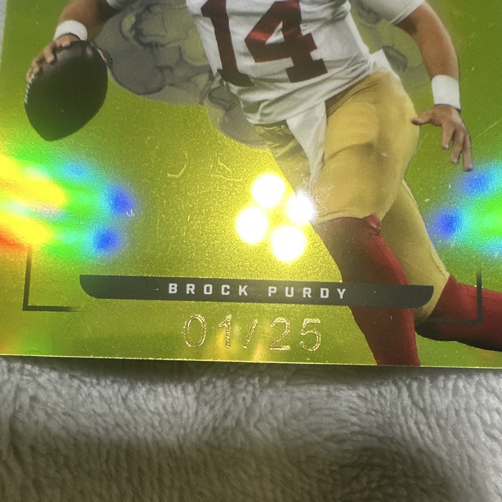 Super Products Inc. 2022 Keepsake Football Brock Purdy 49ers #40 01/25