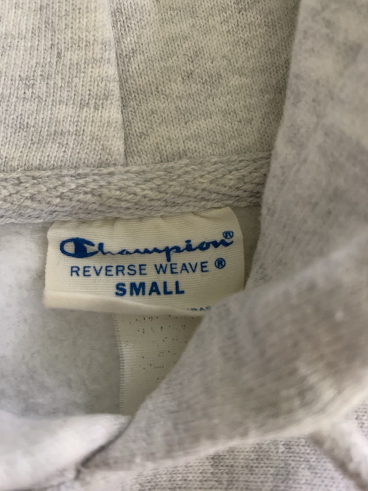 Vintage Colgate University Champion Reverse Weave Hoodie Sweatshirt Grey Small