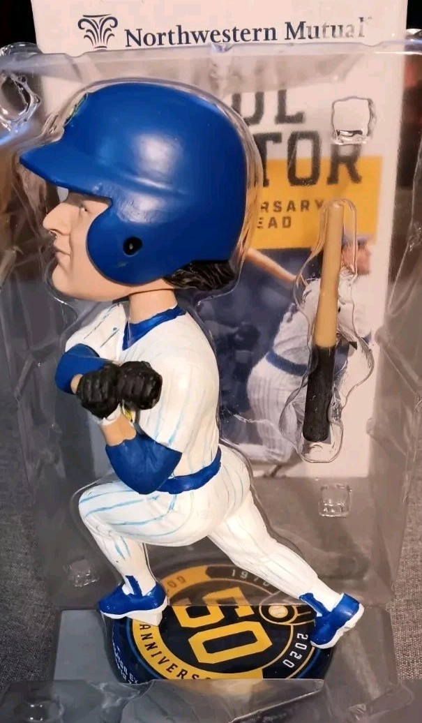 Paul Molitor Bobblehead 2021 SGA Promo 1980s 50th Anniversary Milwaukee Brewers