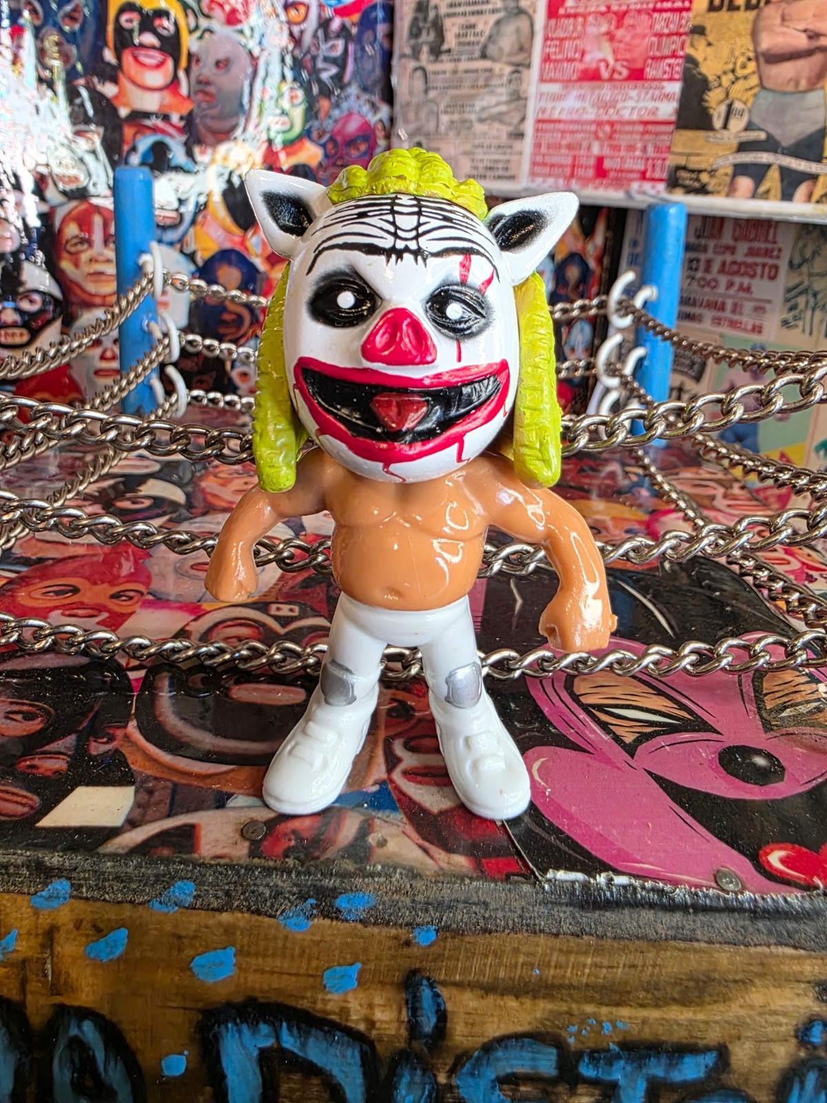 Lucha libre figures (size around 3.3 in)