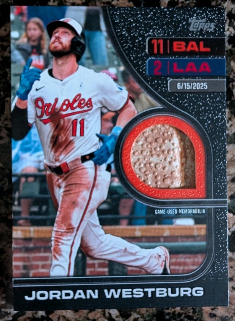 Topps 2026 Series 2 Jordan Westburg Game Used Base Relic #1/10 Orioles Baseball