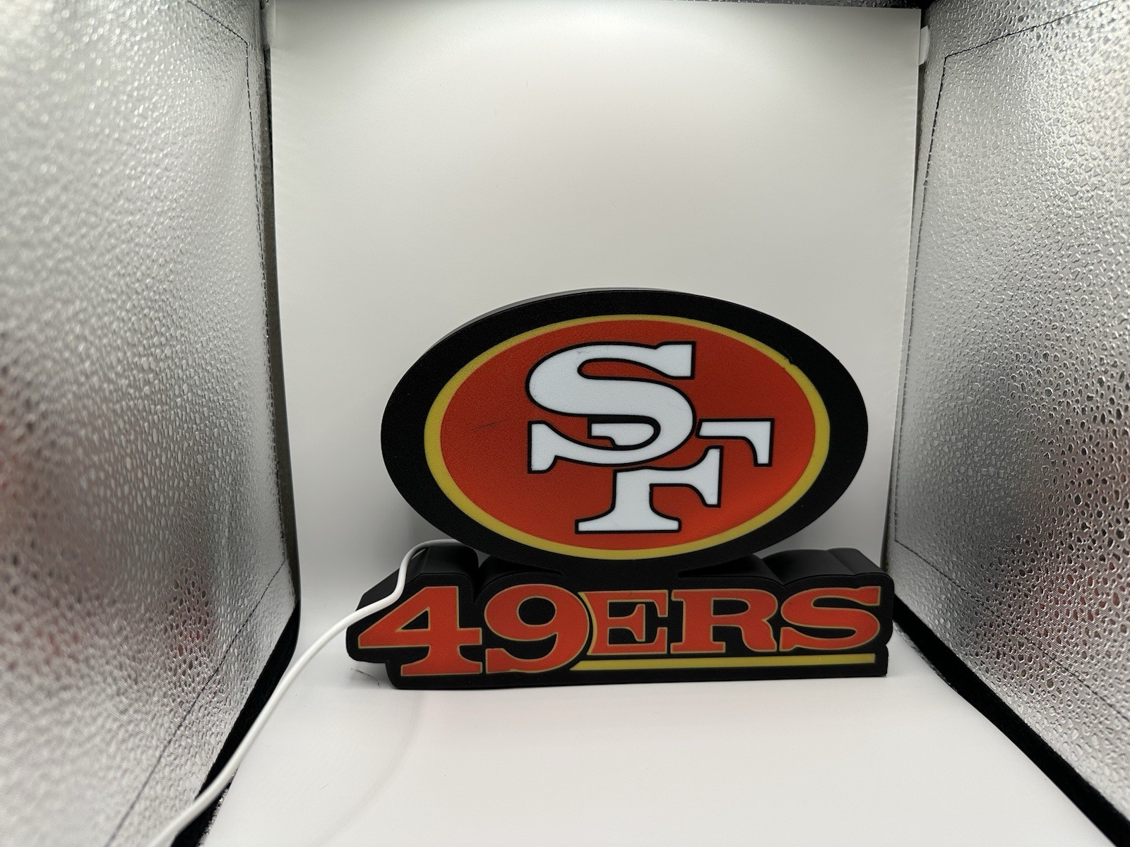 San Francisco 49ers NFL Display | Handmade 3D Printed Decor | USB Illuminated S