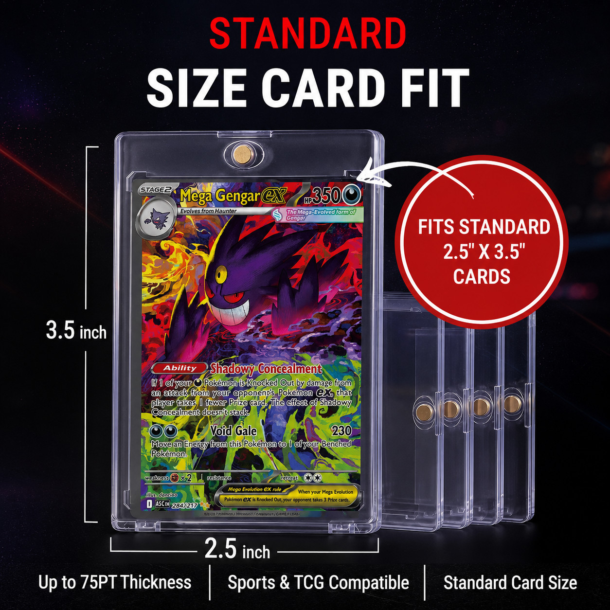 1 Lot of Ultra Pro One Touch Magnetic Card Cases Standard 75 PT UV Protected