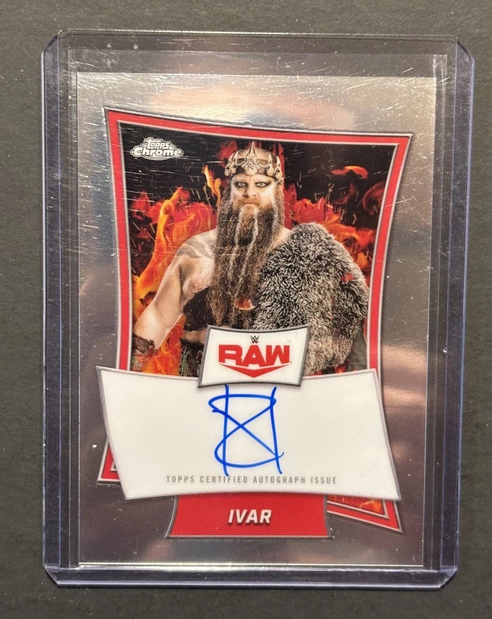 2025 Topps Chrome WWE – Red Brand Autographs Ivar #RBA-IVA