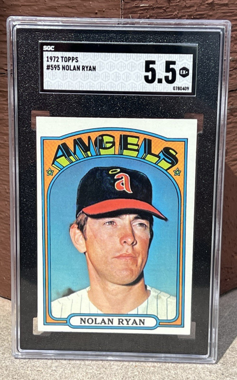 1972 Topps #595 Nolan Ryan SGC 5.5 – California Angels HOF!