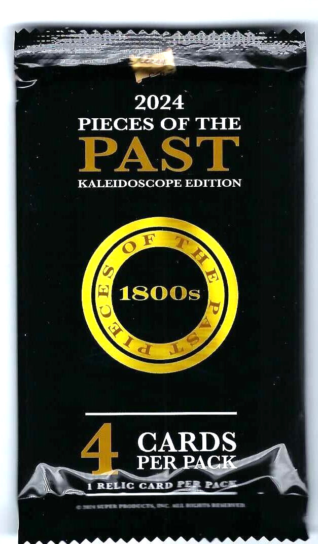 2024 PIECES OF THE PAST 1800s 1 SEALED PACK WITH 1 RELIC KALEIDOSCOPE EDITION