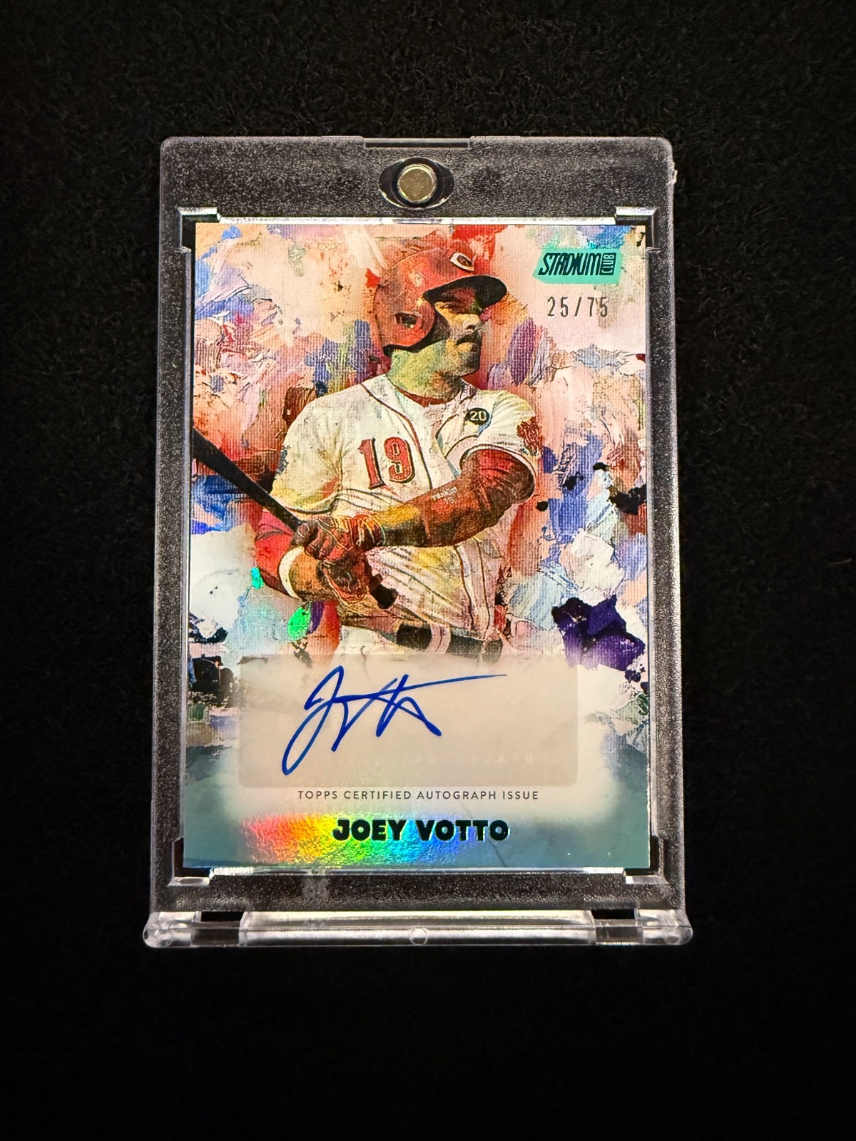 Topps 2025 Stadium Club Joey Votto Abstract Autographs #AA-JV Auto 35/75