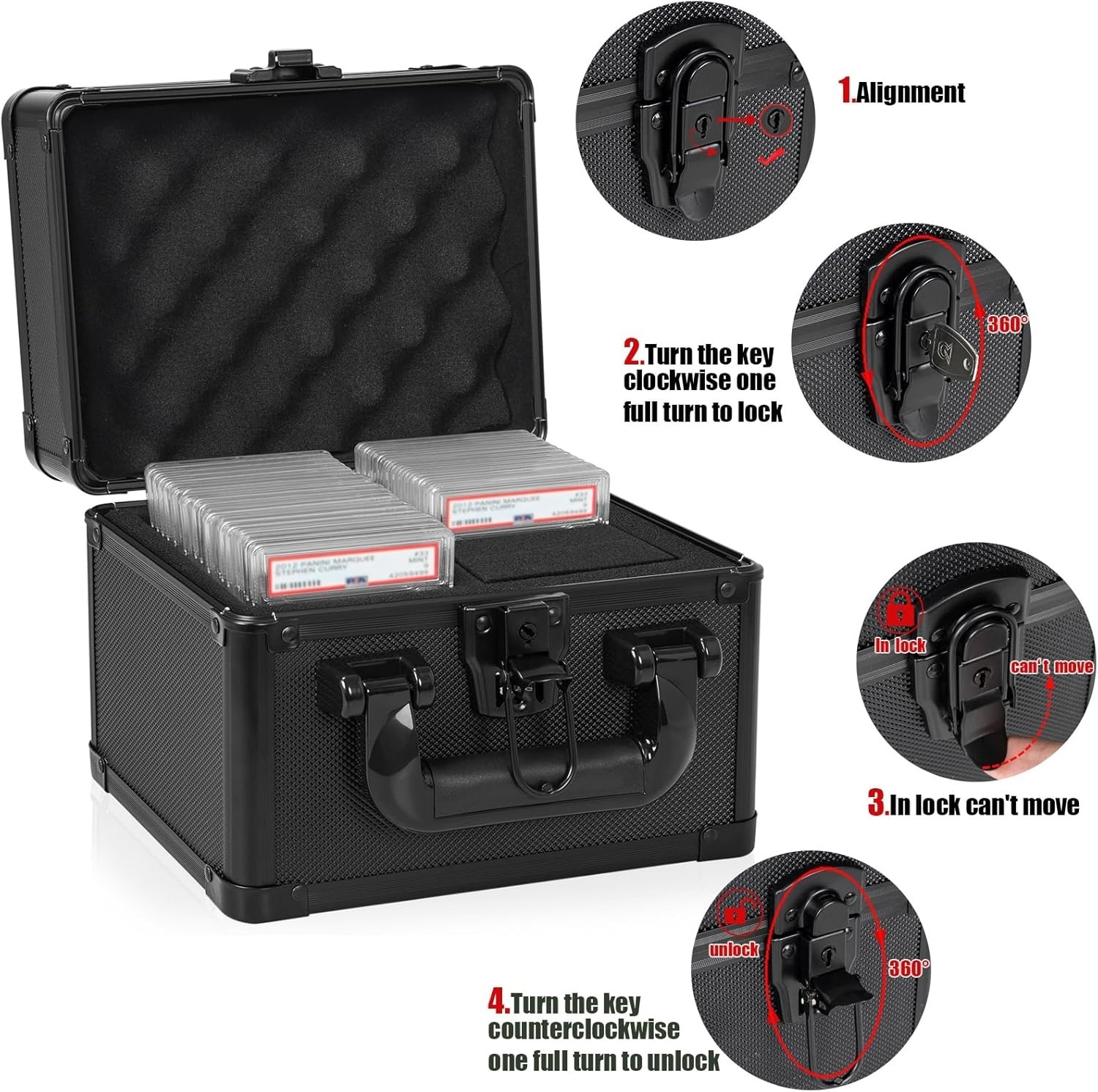 Compact and Durable Graded Card Case for 40+ Cards – Perfect for Collectors
