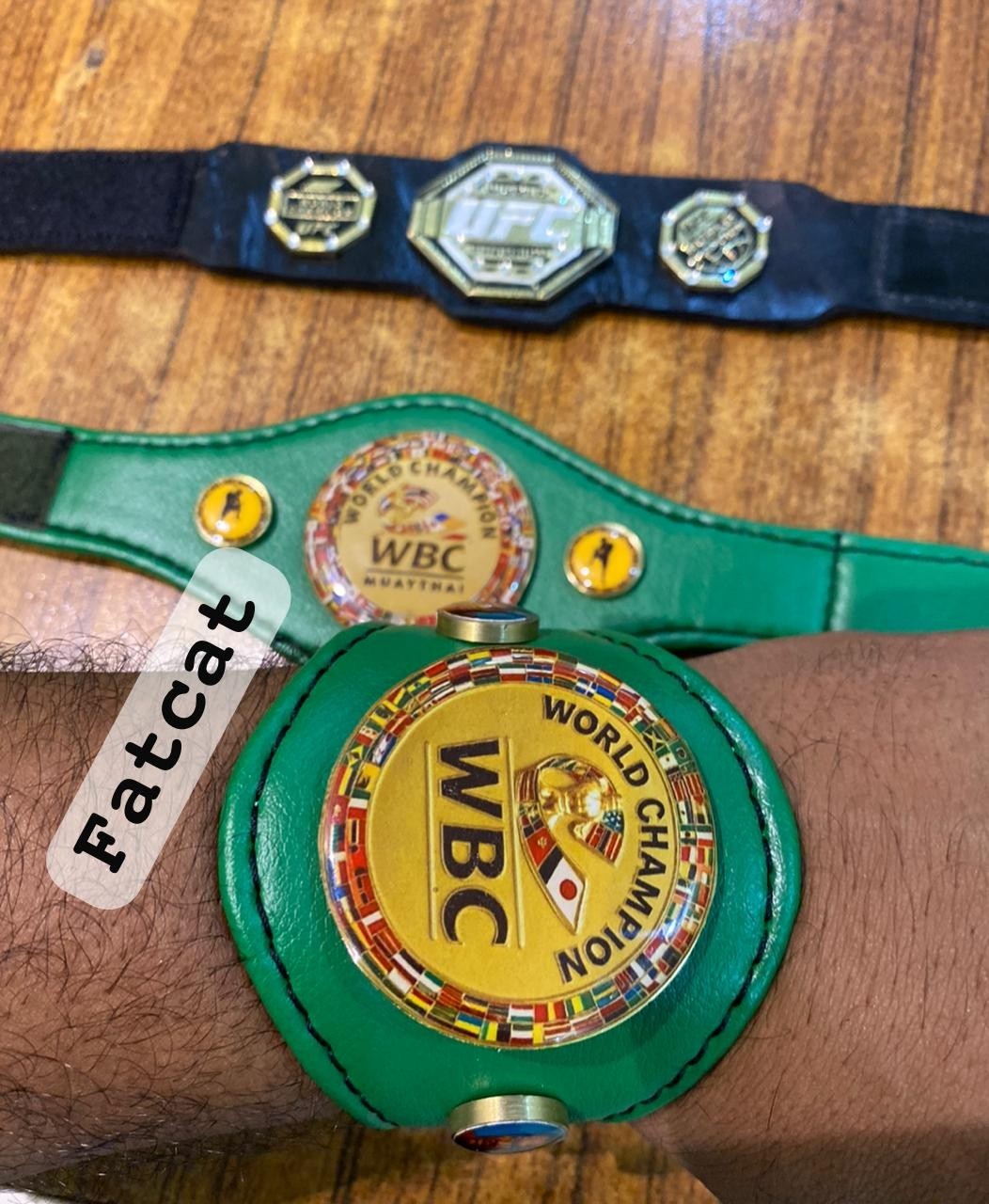 MIni UFC ,WBC ,WBC Muaythai Hand band Boxing Belt (Set OF 3) Size (3 * 10.5)inch