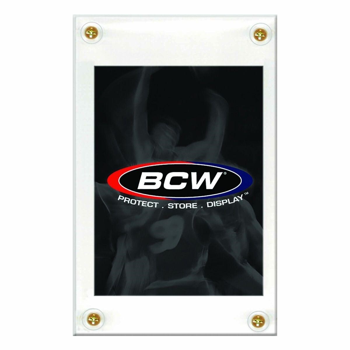 2 BCW 4 Screw Screwdown Card Holder Brand New Display Case Non Recessed Standard