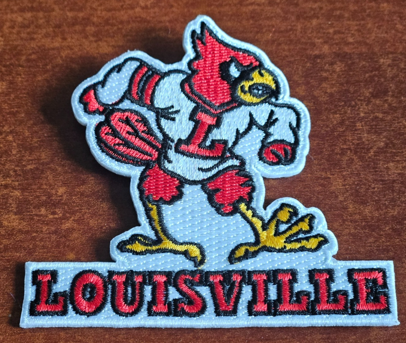 Louisville Cardinals High Quality 3”X3” Iron On Embroidered Patch FREE Shipping