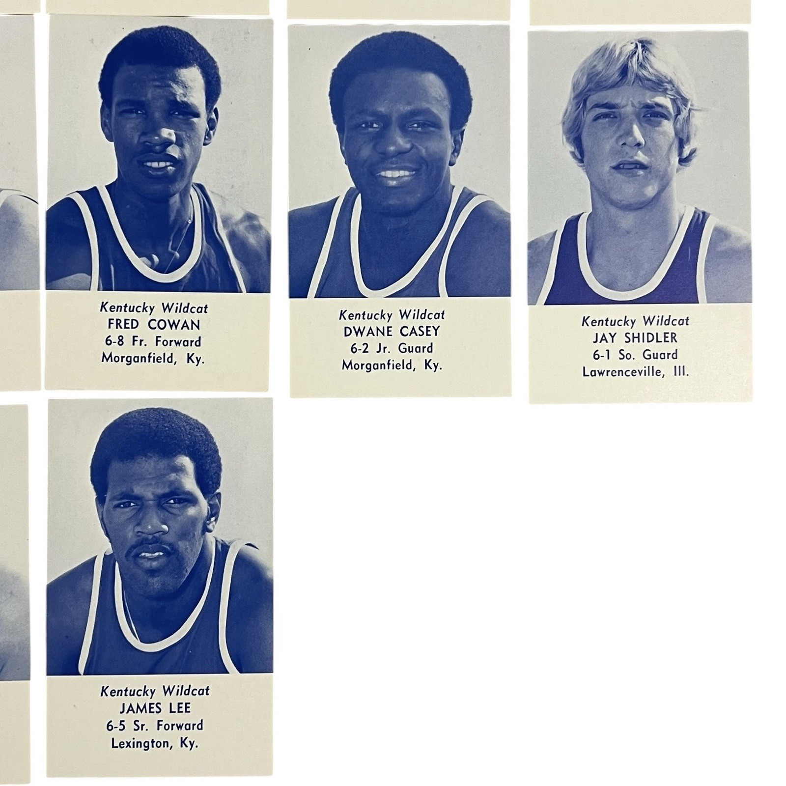 1977-78 Kentucky Wildcats Basketball Card Lot Jack Givens Macy Robey NCAA Champs