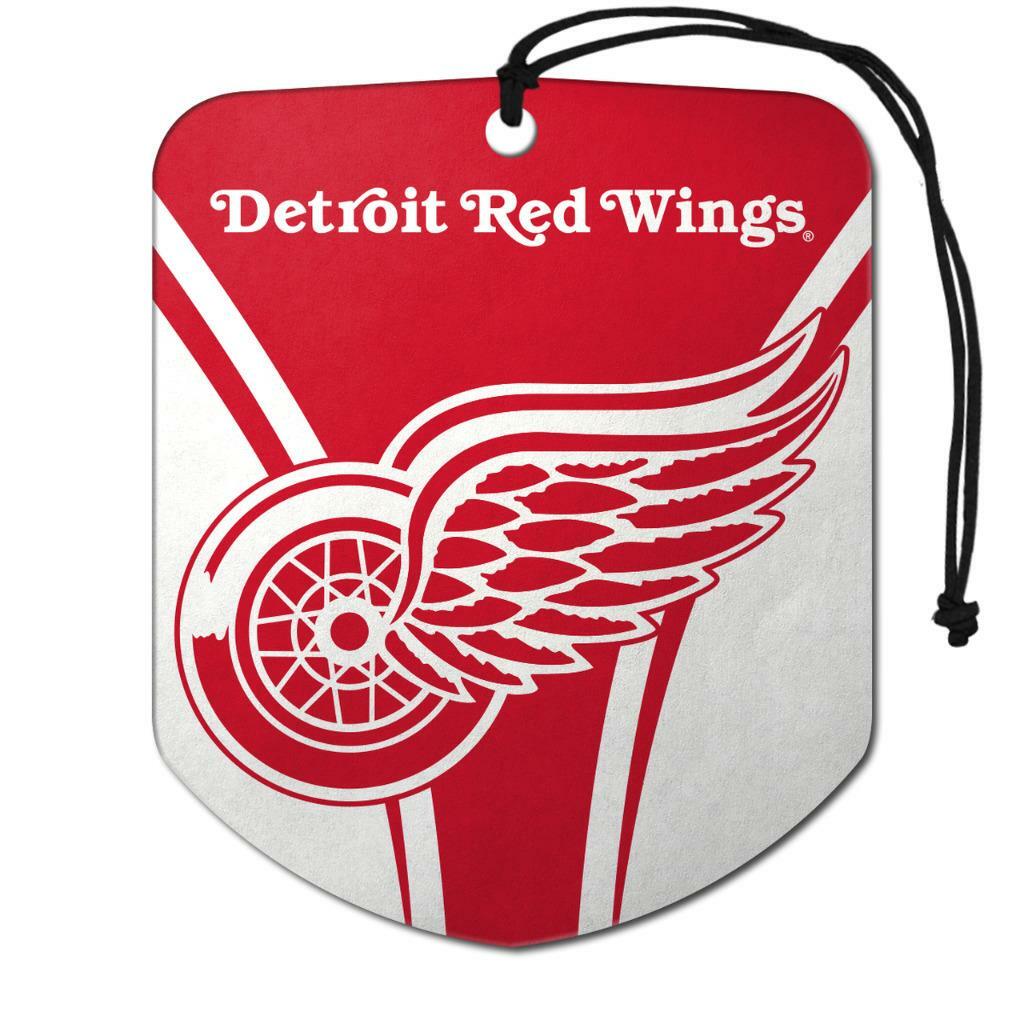 Detroit Red Wings Shield Design Air Freshener 2 Pack [NEW] NHL Fresh Car Truck