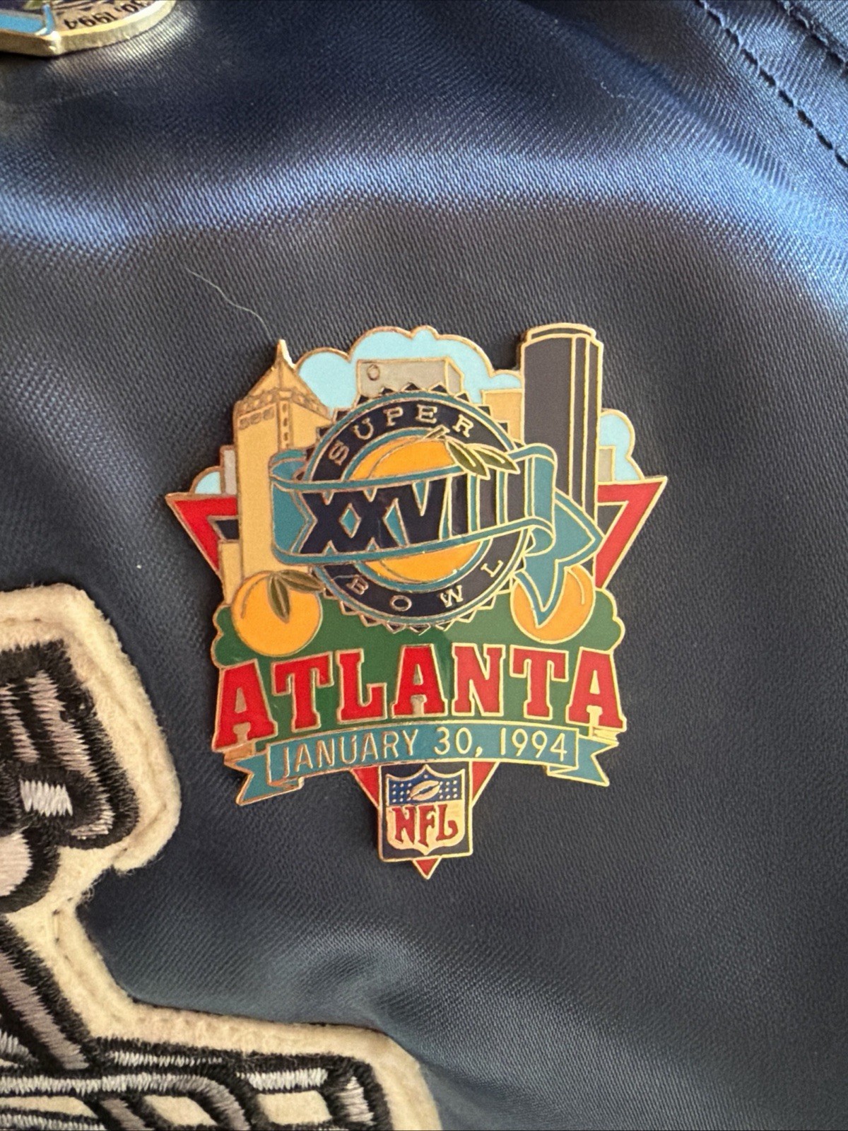 Vintage Dallas Cowboys Jacket With Pin Collection