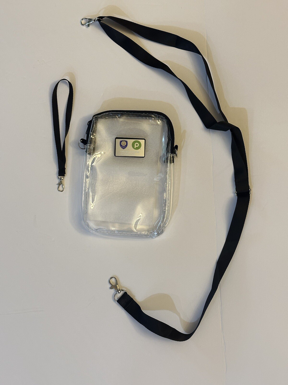 Orlando City See Through Wallet/holder/bag 8in Height 6in Width ￼