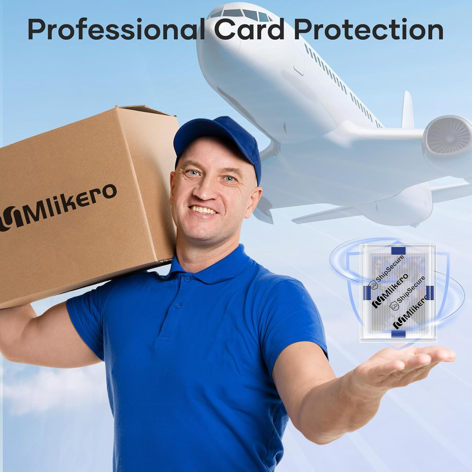 120 Pack Trading Card Shipping Protectors, 3.5” X 4.5” Plastic Card Protector