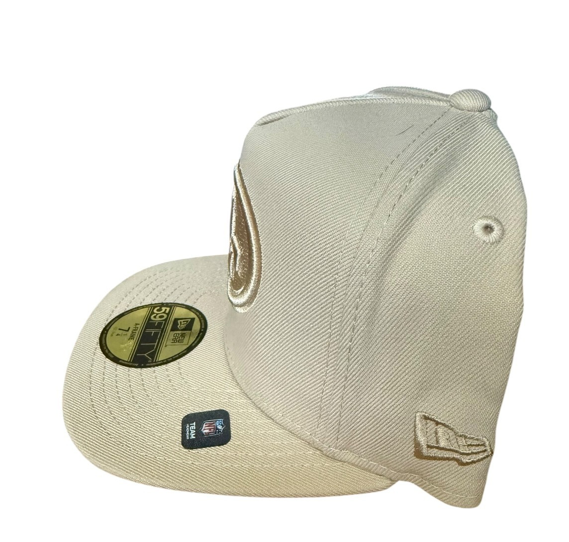 San Francisco 49ers NFL A-Frame 59FIFTY Beige Tan Fitted Hat – 7 1/4