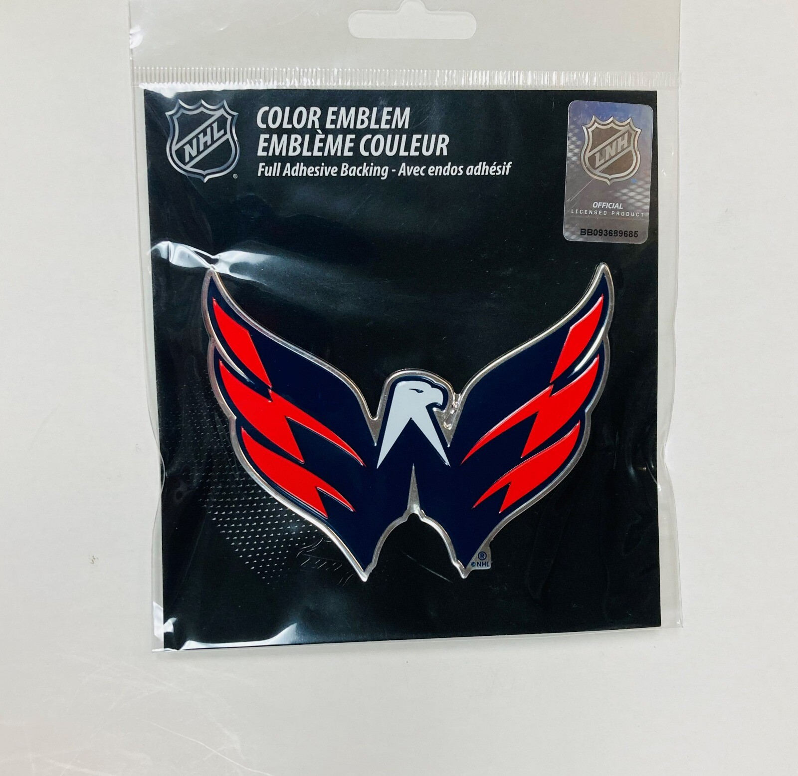 Washington Capitals Logo NHL Color Auto Emblem Free Shipping! NEW 3×4 Inches