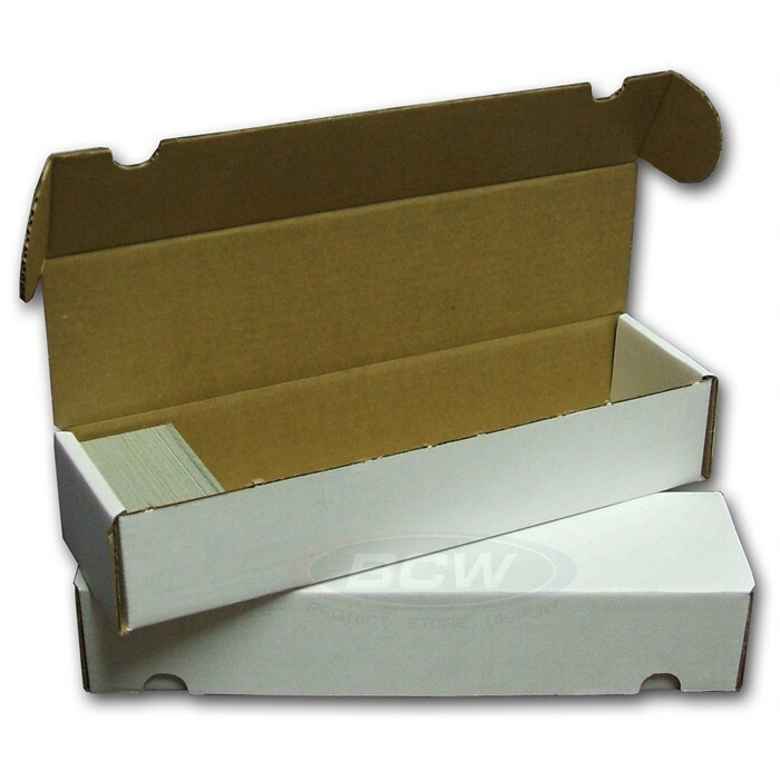 BCW 800 Count Corrugated Cardboard Baseball Trading Card Slabs Storage 1 Box
