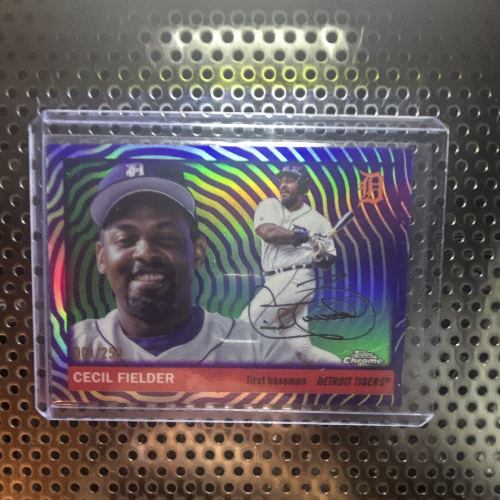 Topps 2026 Chrome variation Cecil Fielder Detroit Tigers Auto /250 #440