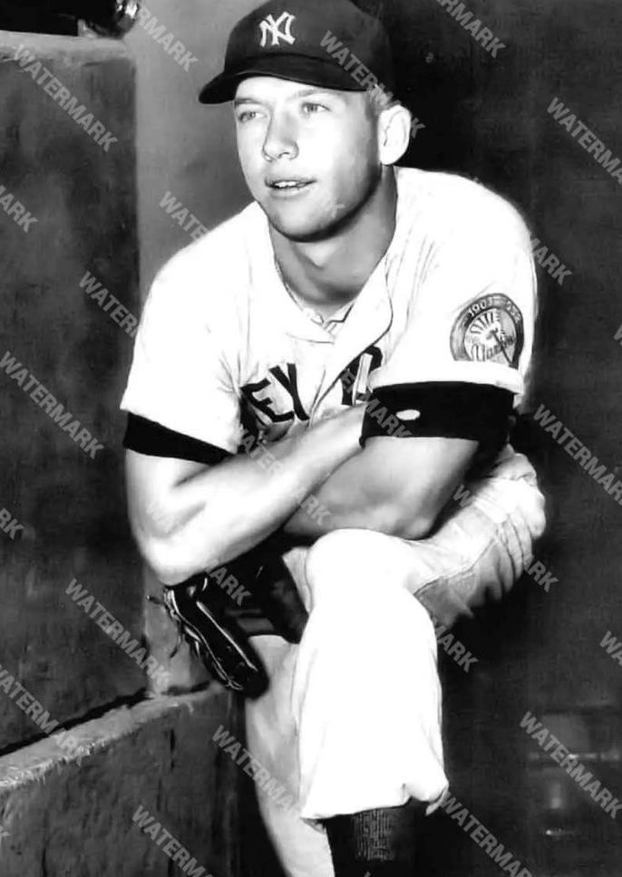 HB55 Mickey Mantle Yankees 8×10 11×14 16×20 Photo