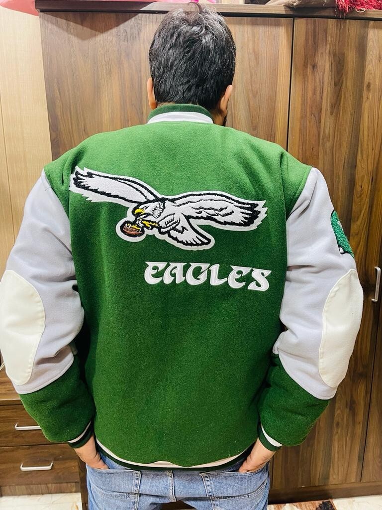 Vintage Letterman 80’s Jacket NFL Philadelphia Eagles Varsity Style A+ Rep