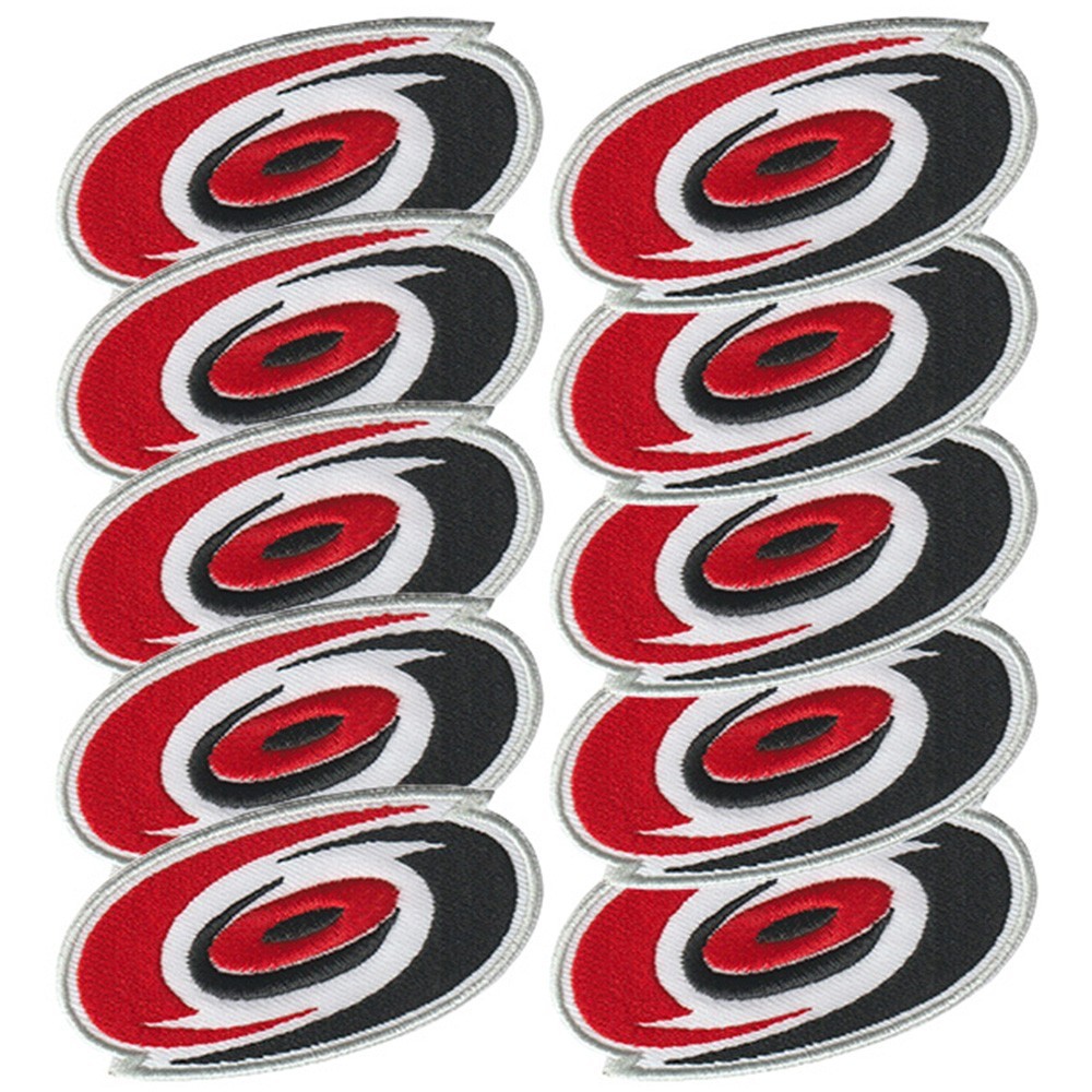10 pcs Carolina Hurricanes Hockey Logo Size 3.2 in x 2.0 in Sew Iron On Patches