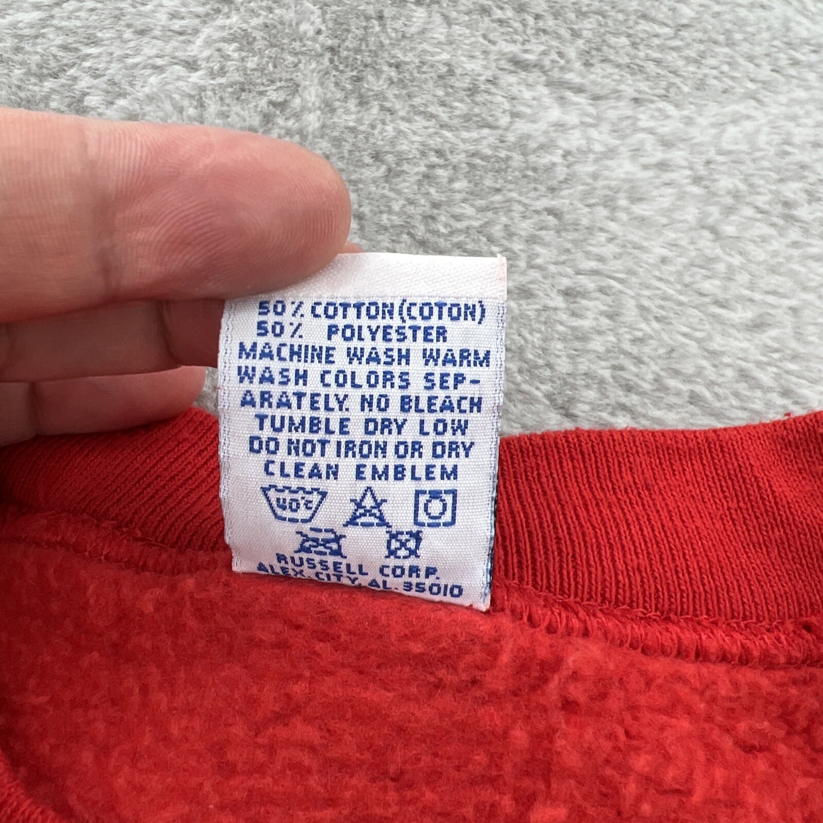 Vintage Fresno State Bulldogs Sweatshirt Mens 2XL Red 90s Russell Athletic NCAA