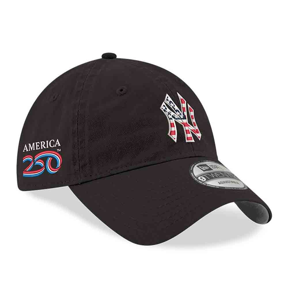 Men’s New Era Black New York Yankees America 250 9TWENTY Adjustable Hat