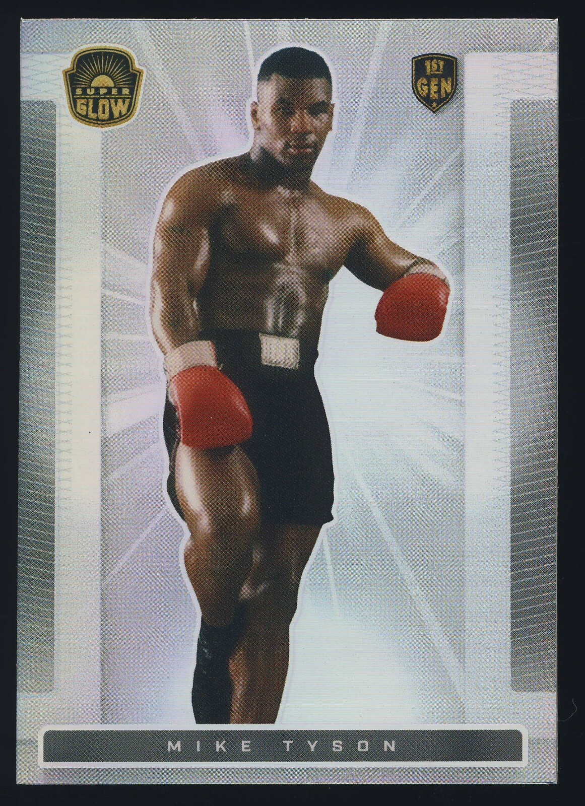 2021 Super Break The Bar Glow Silver Refractor Parallel Variation Mike Tyson