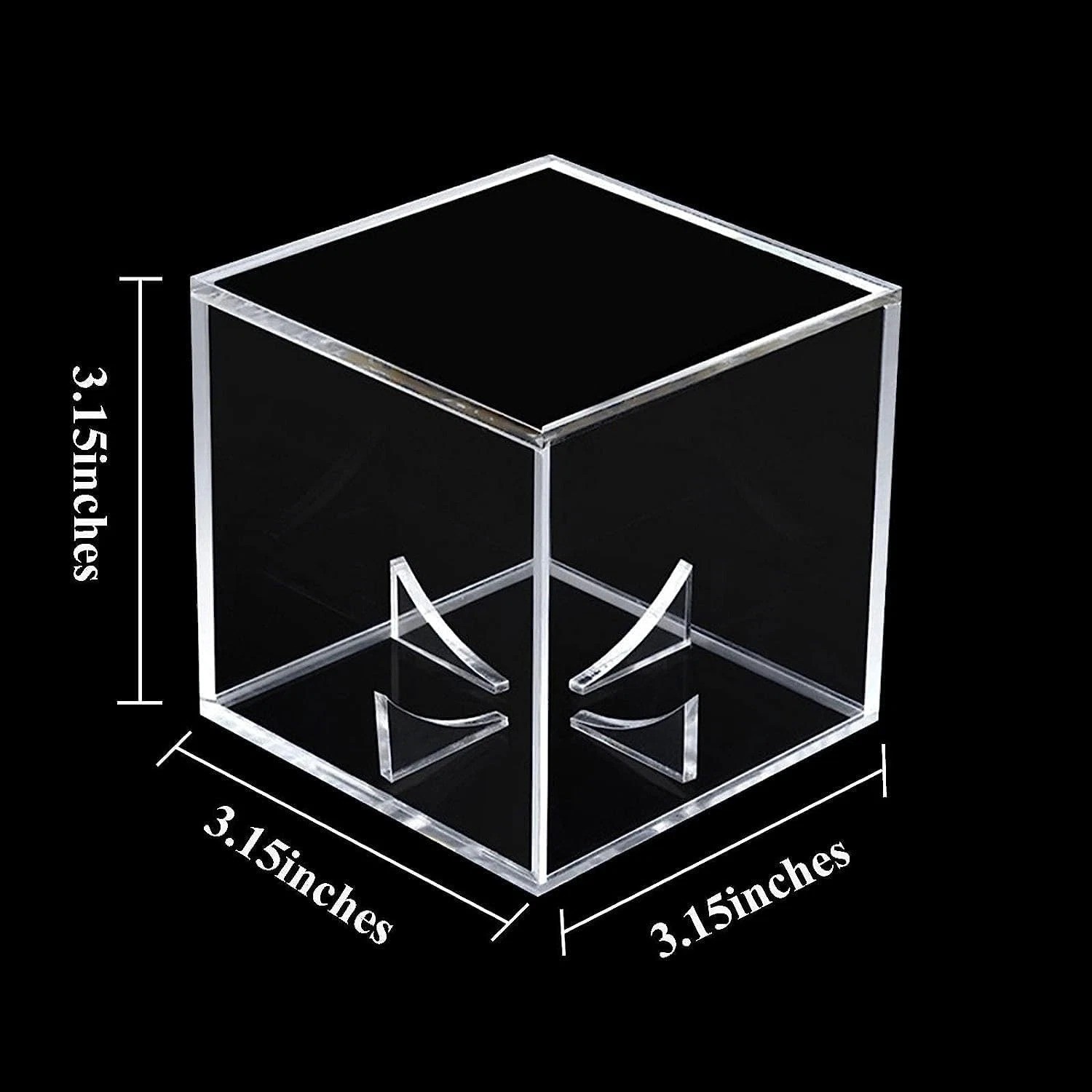 Baseball Display Case Uv Protected Acrylic Clear Baseball Holder Square Cube Bal
