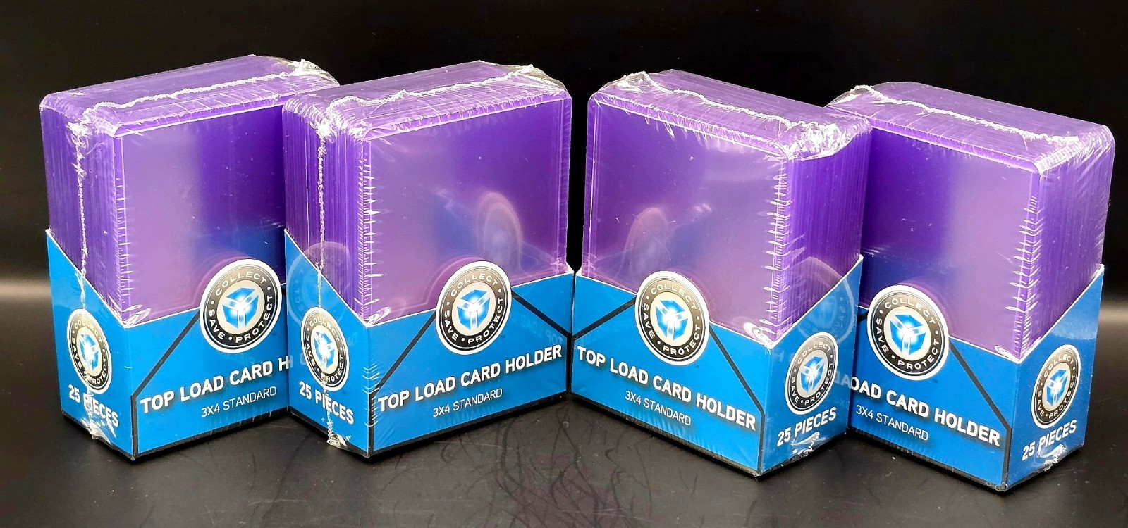 100 CSP 3×4 Standard Toploaders + 100 Penny Sleeves Top Loaders Card Holders