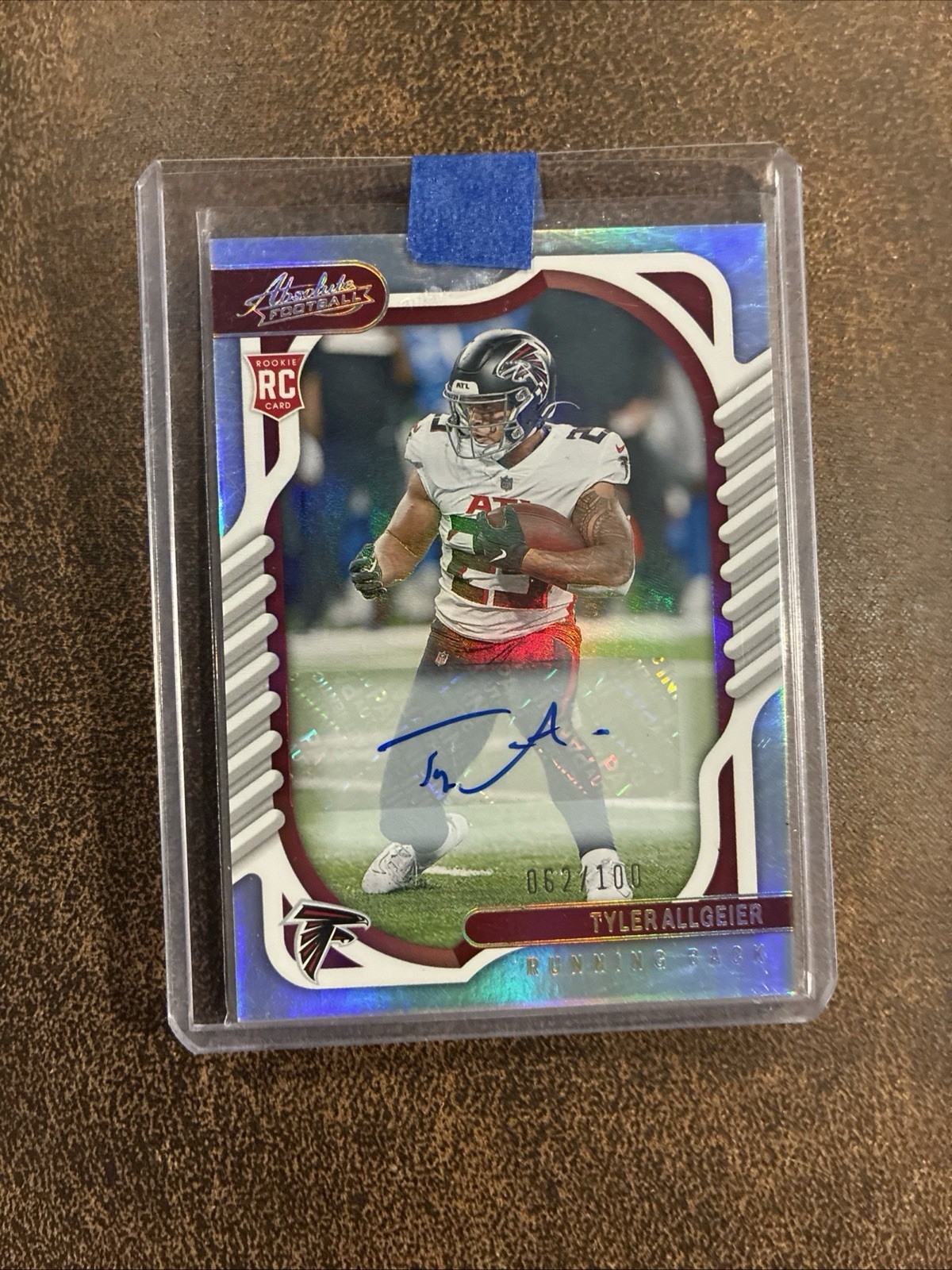 Tyler Allgeier 2022 Panini Absolute #198 Silver Auto Rookie /100